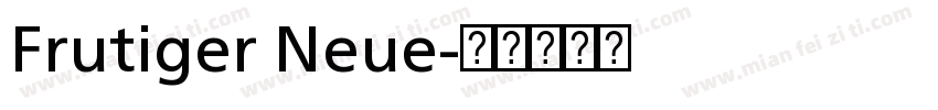 Frutiger Neue字体转换